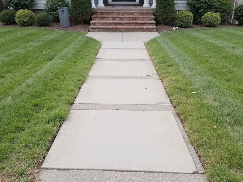Walkway flags brought back flush after foam injection